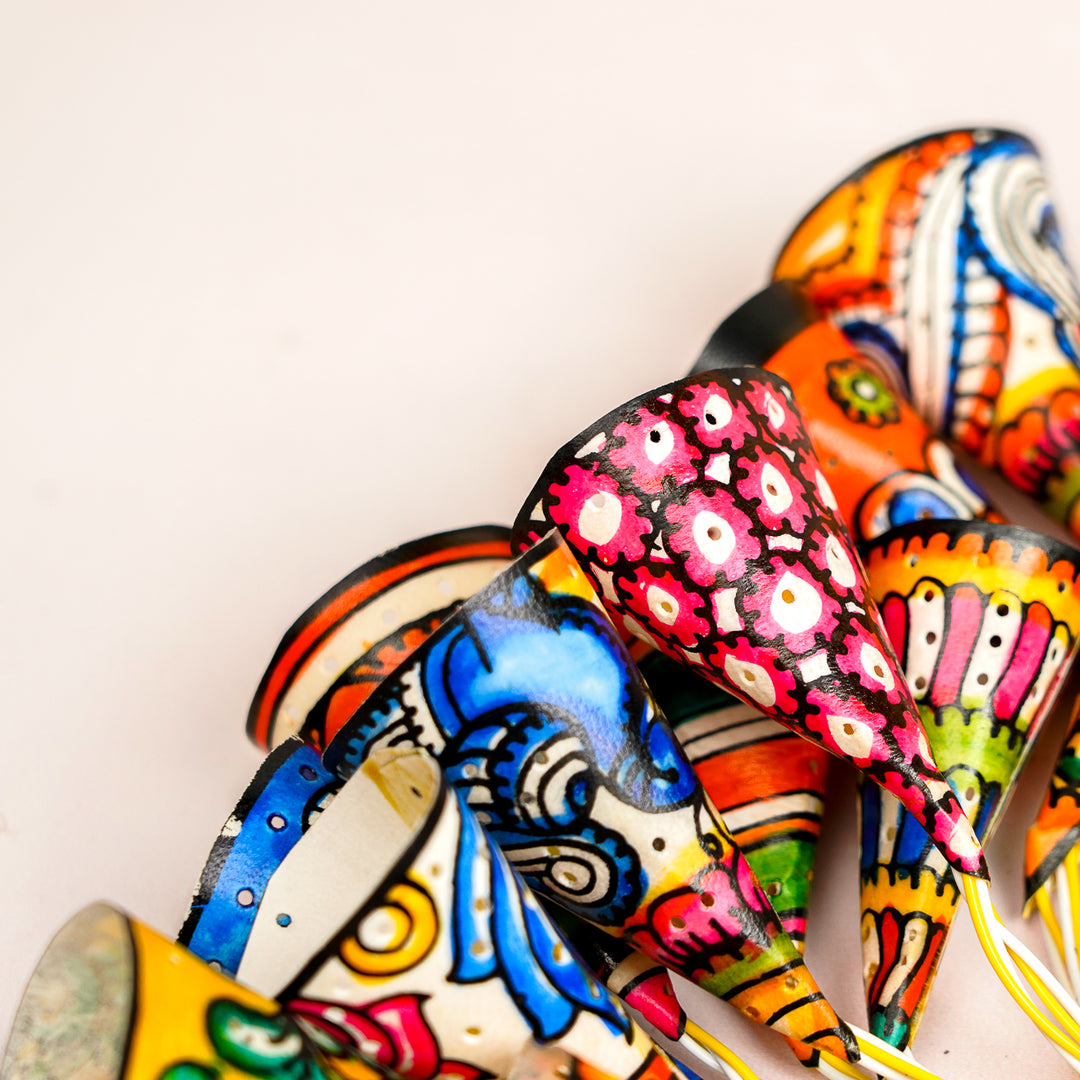 9.5m, 36 Bulbs | Hand Painted Decorative Tholu Bommalata LED Fairy Light