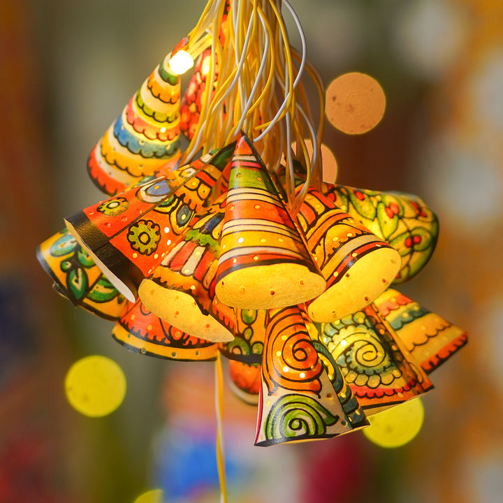 9.5m, 36 Bulbs | Hand Painted Decorative Tholu Bommalata LED Fairy Light