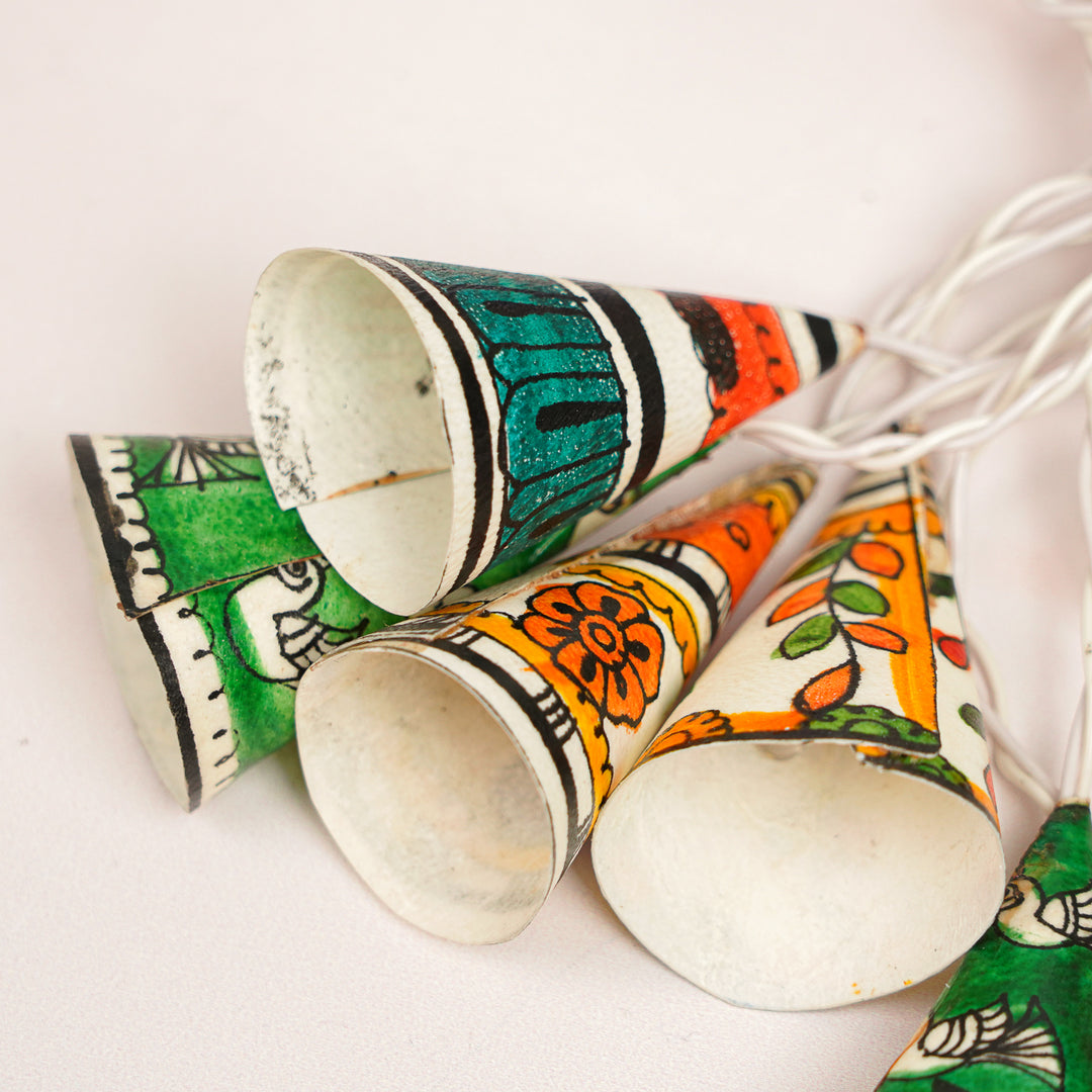 9.5m, 36 Bulbs | Hand Painted Decorative Tholu Bommalata LED Fairy Light