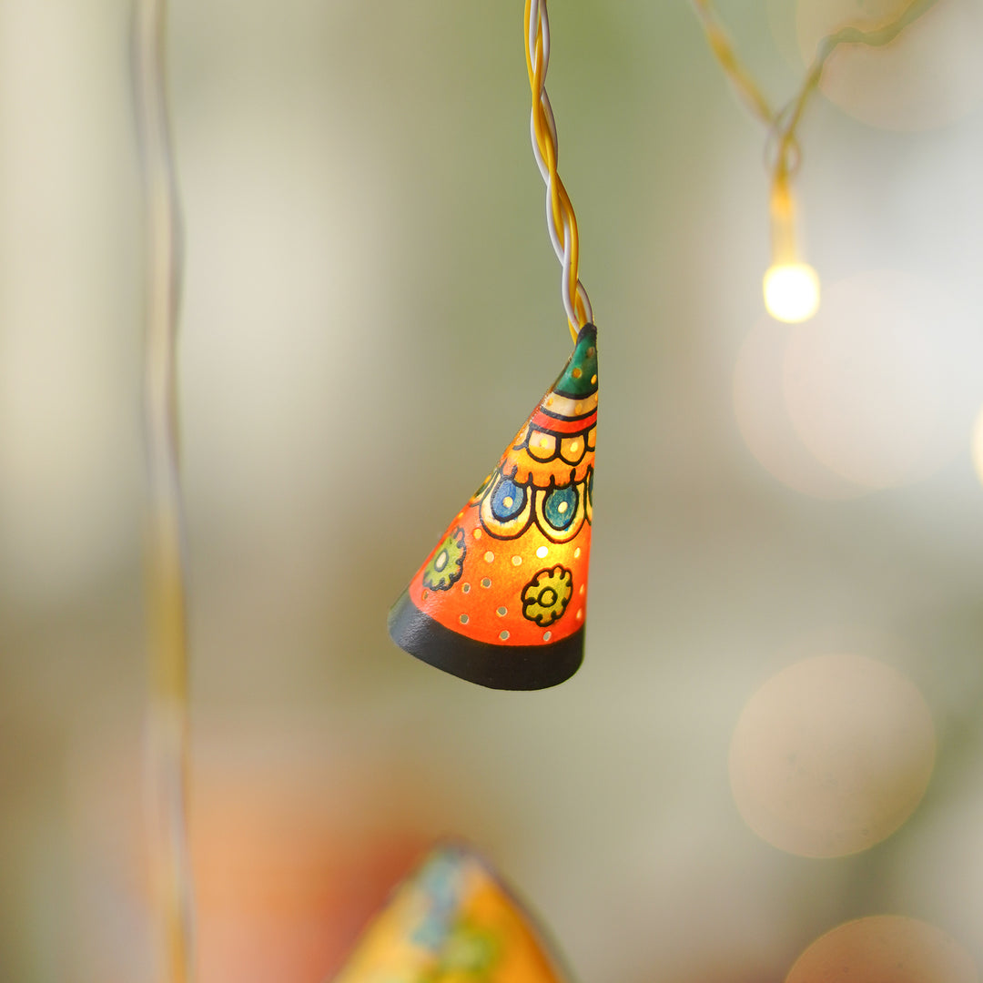 9.5m, 36 Bulbs | Hand Painted Decorative Tholu Bommalata LED Fairy Light