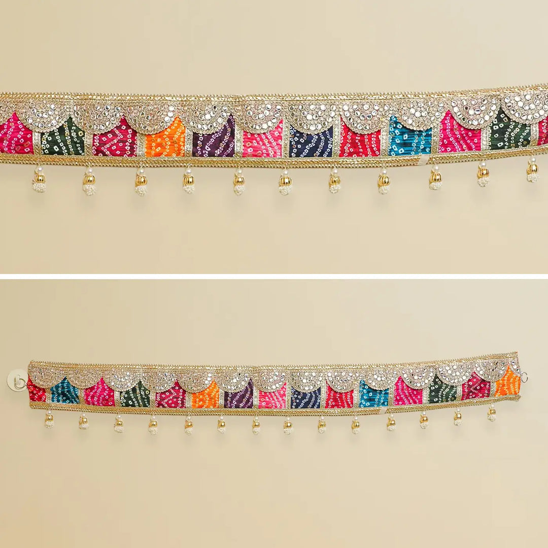 40 Inch | Handmade Beaded Bandhani Designer Toran