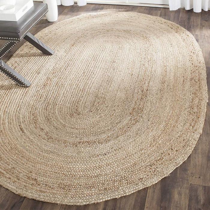 Natural Color Oval Rug - 5 x 8 Feet