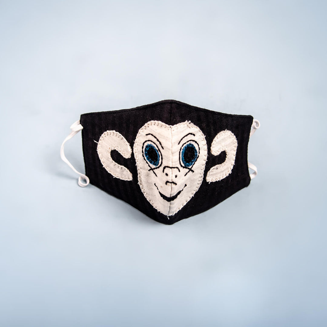 Applique Mask For Kids - Monkey