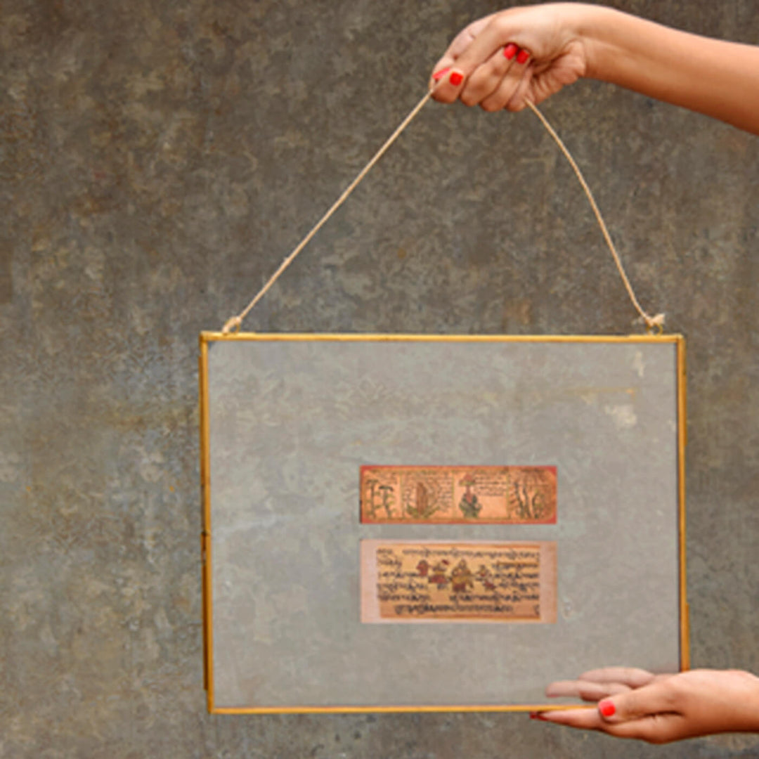 Vintage Brass Photo Frame - Duotone