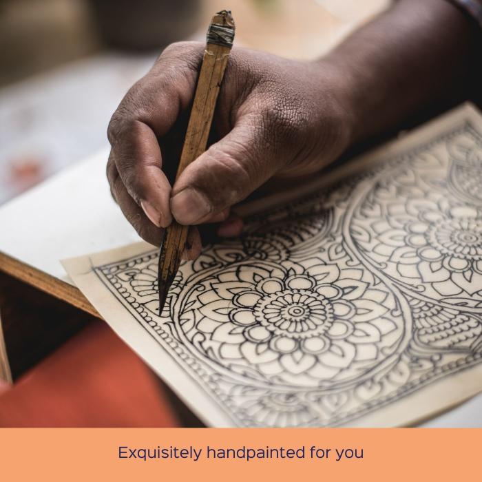 All-Over Art Women's Wallet in Mustard