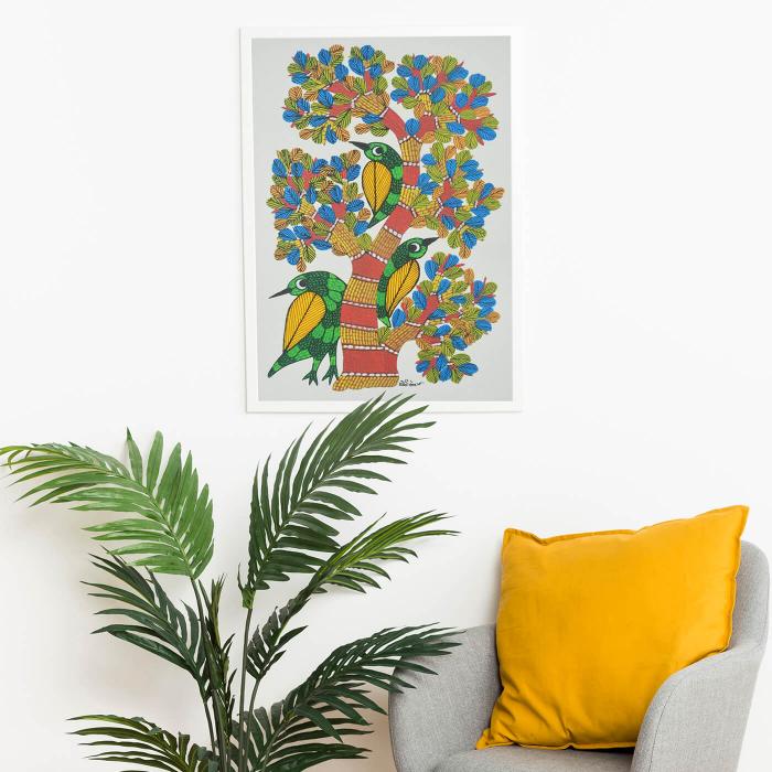 Khag - 2.5x3 ft Gond Painting 72