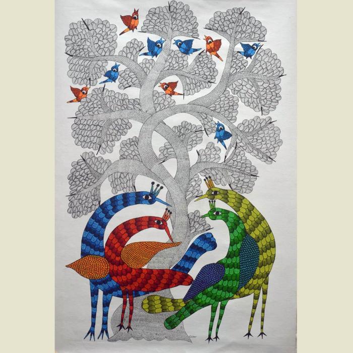 Mayur - Gond Painting 58