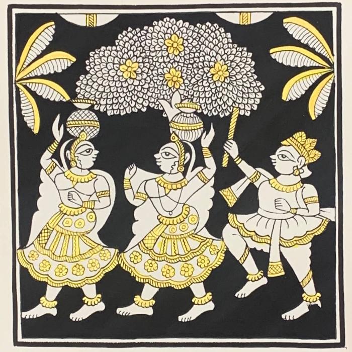 Raas Leela - Paper Phad Painting 004