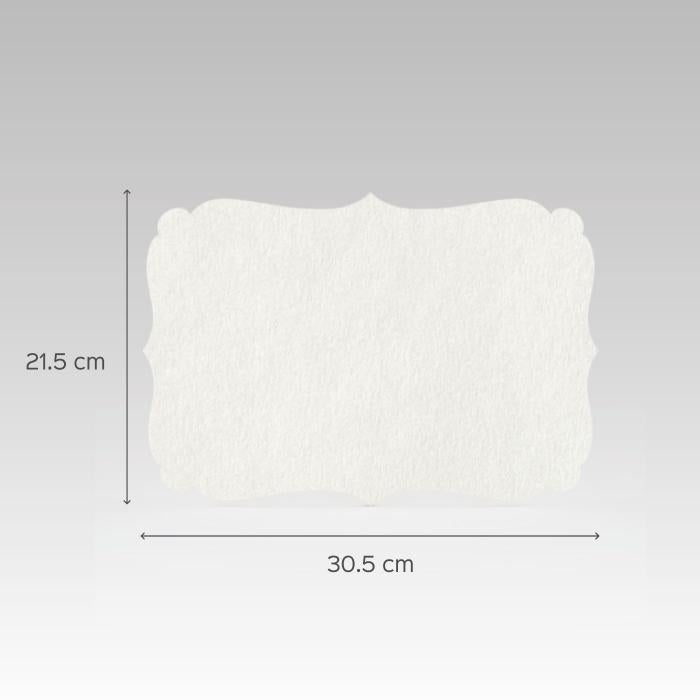 Victorian Rectangle Hand Painted Name Plate 4 - Dimension Chart with Measurements