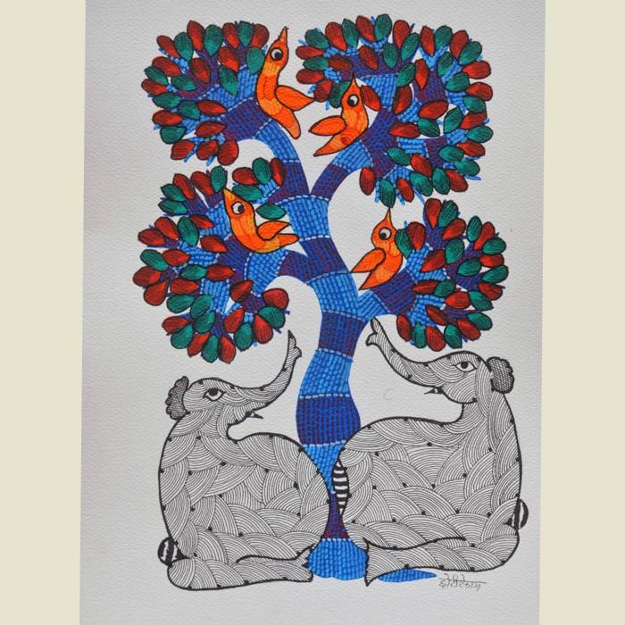 Gaj - Gond Painting 46