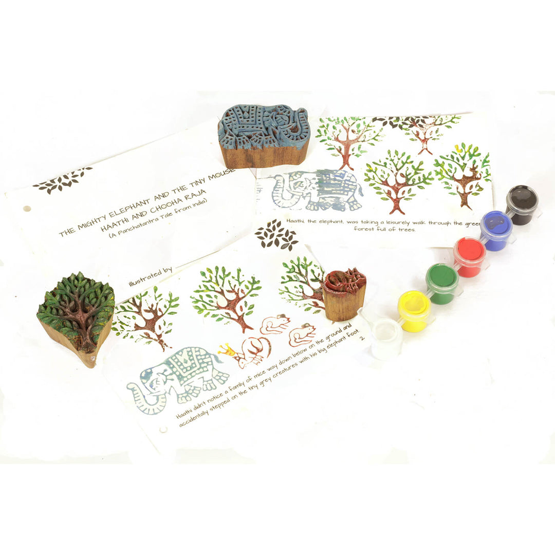 Panchatantra Block Printing DIY Kit