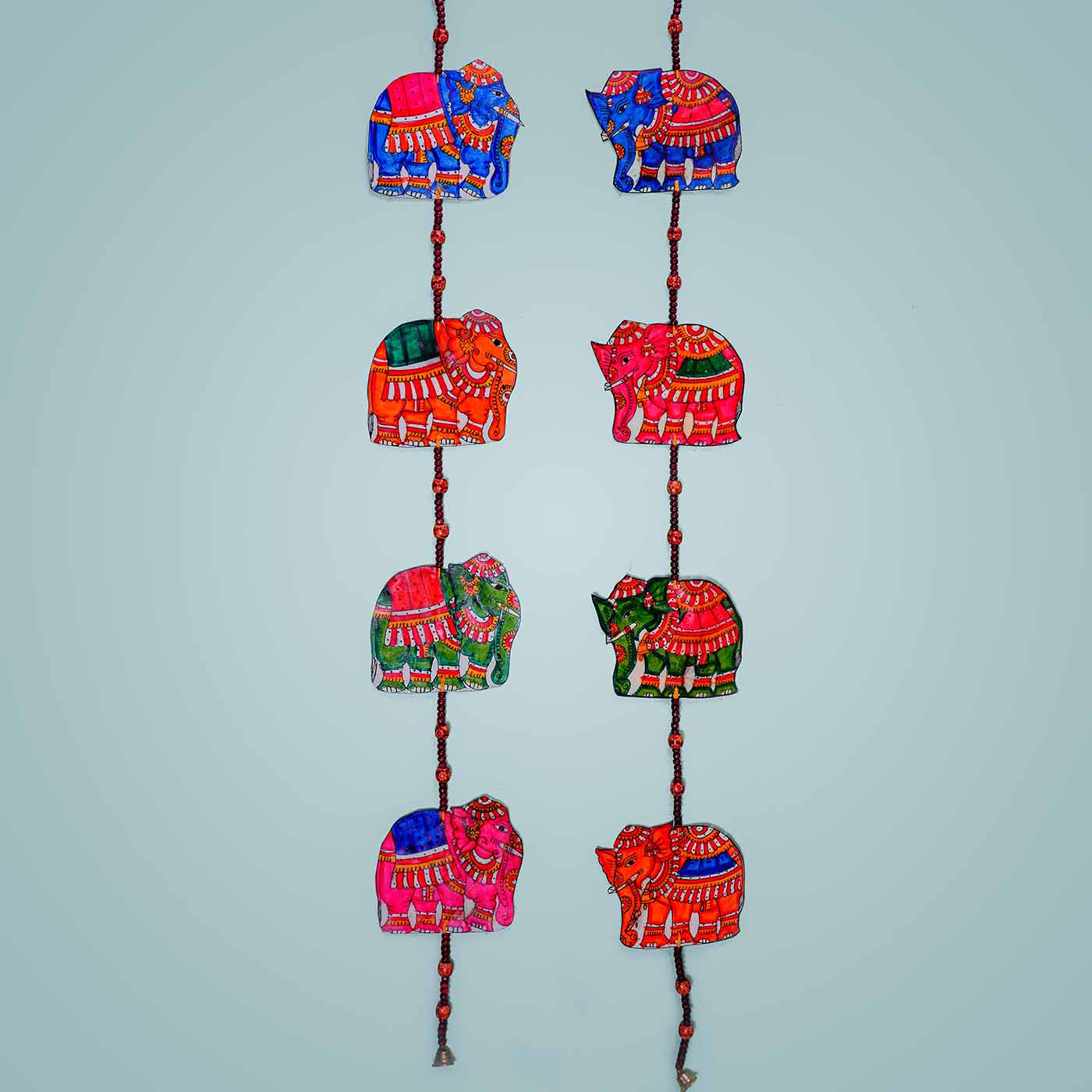 Handpainted Tholu Bommalata Leather Rakhi (Assorted) 05