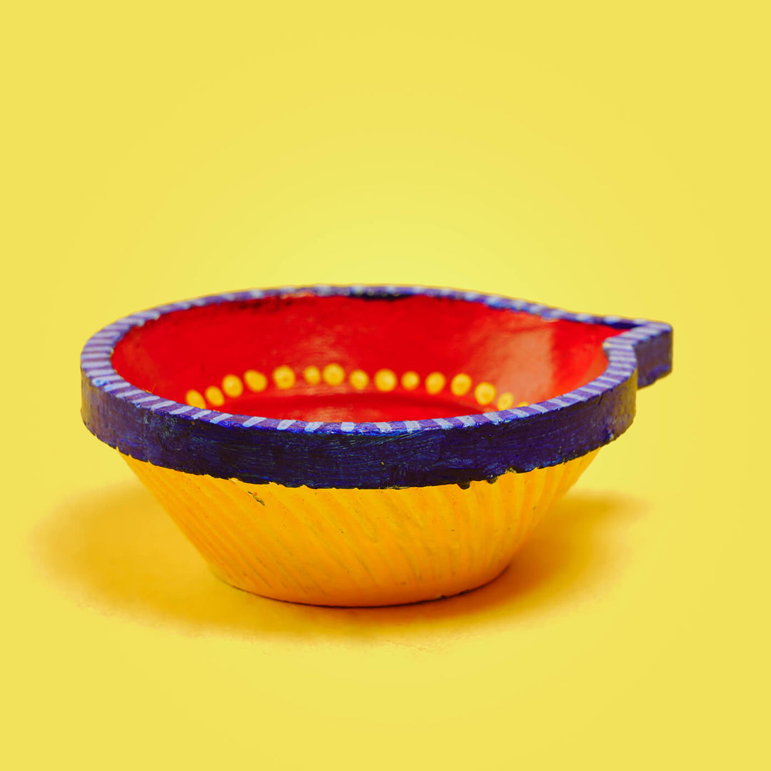 Vibrant Round Diyas - Large - Set of 4