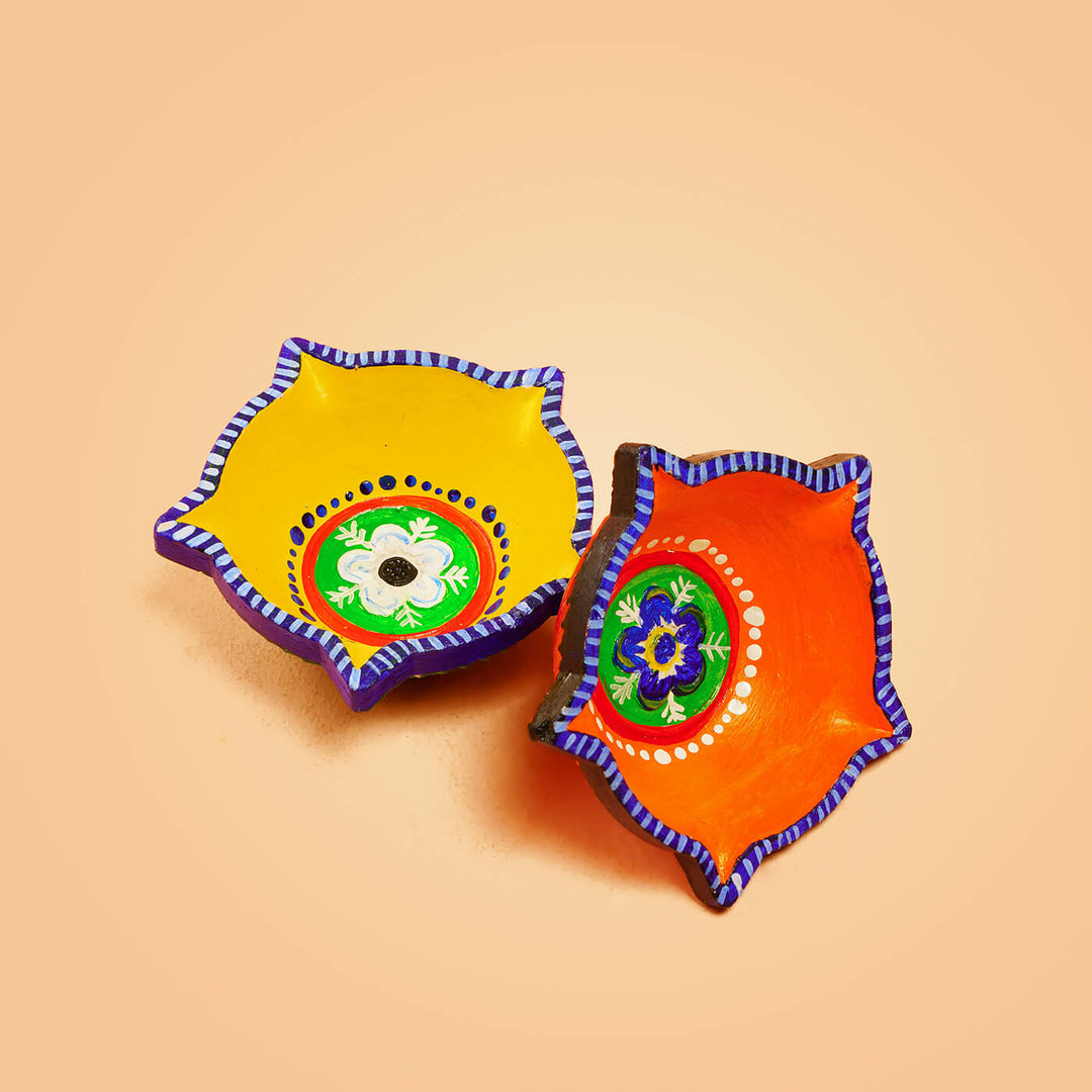 Bright Star Diyas - Large - Set of 2