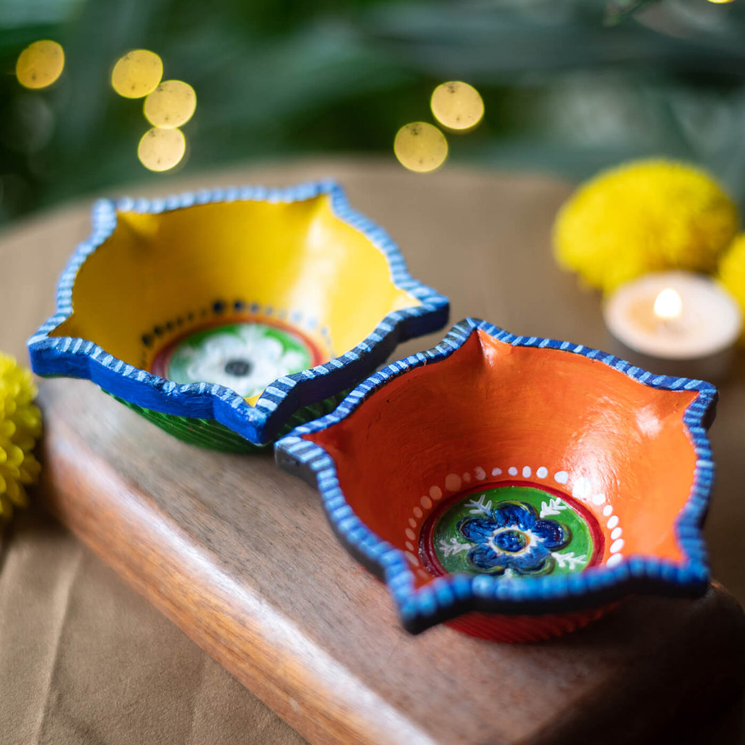 Bright Star Diyas - Large - Set of 2