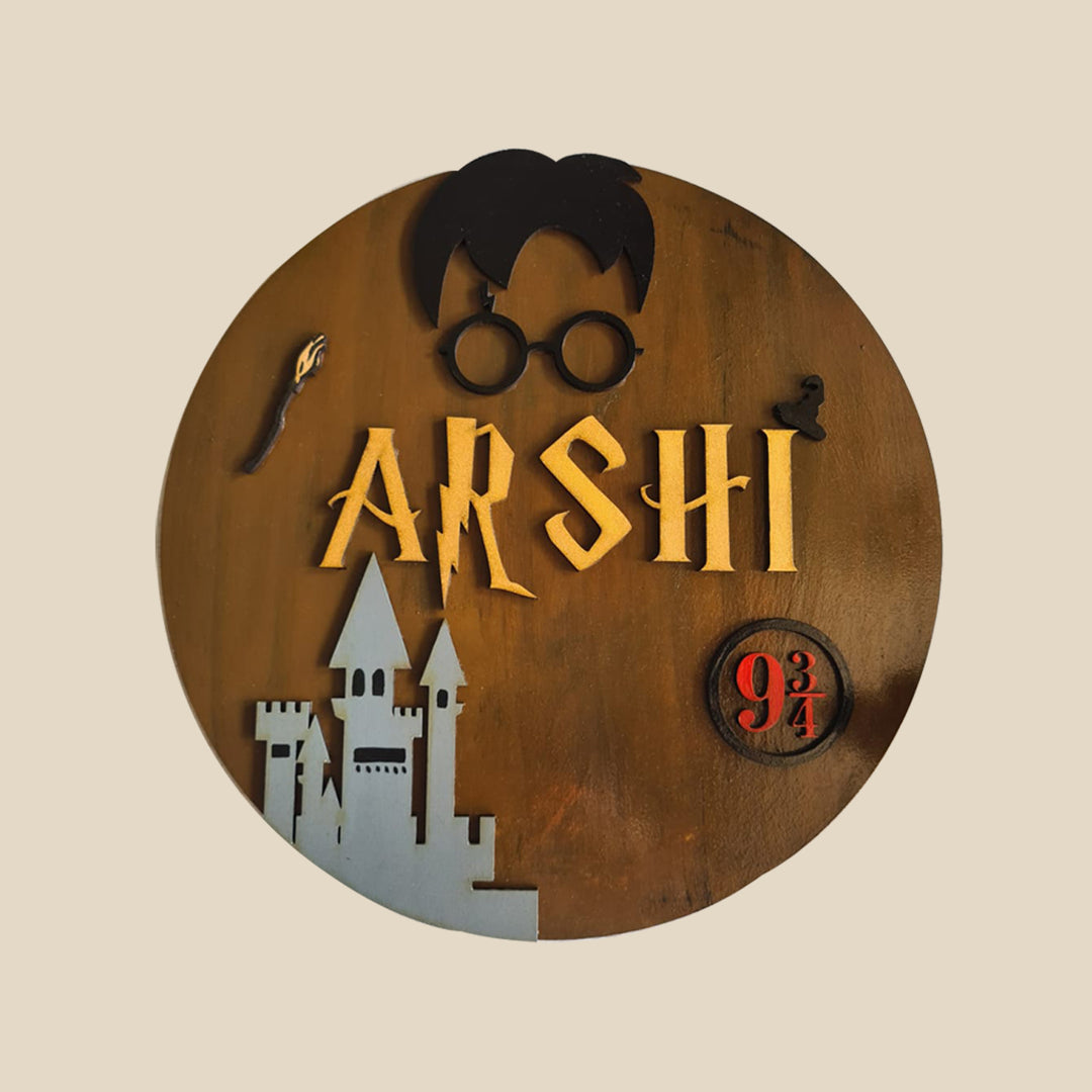 Harry Potter Themed Kids Name Plate