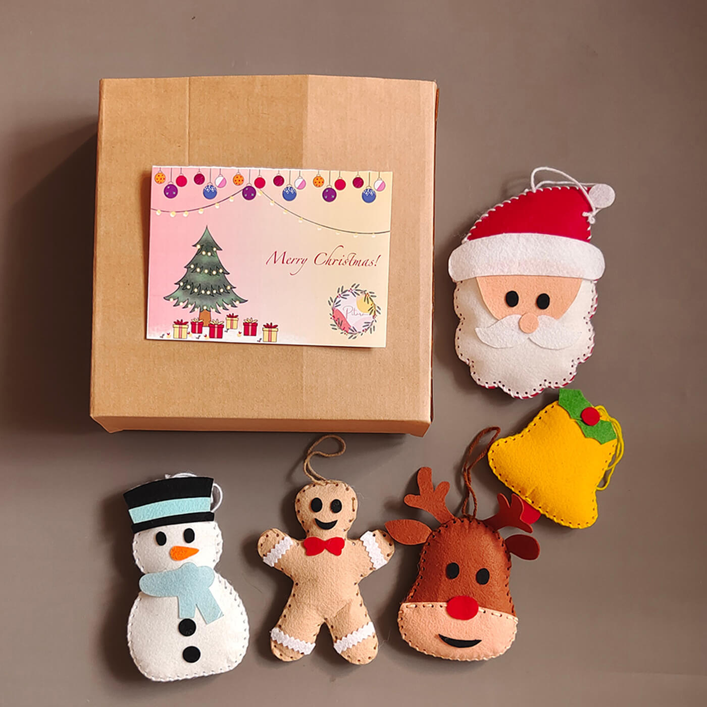 Buy Handmade Xmas Ornaments Felt Diy Kit For Christmas Tree Decoration