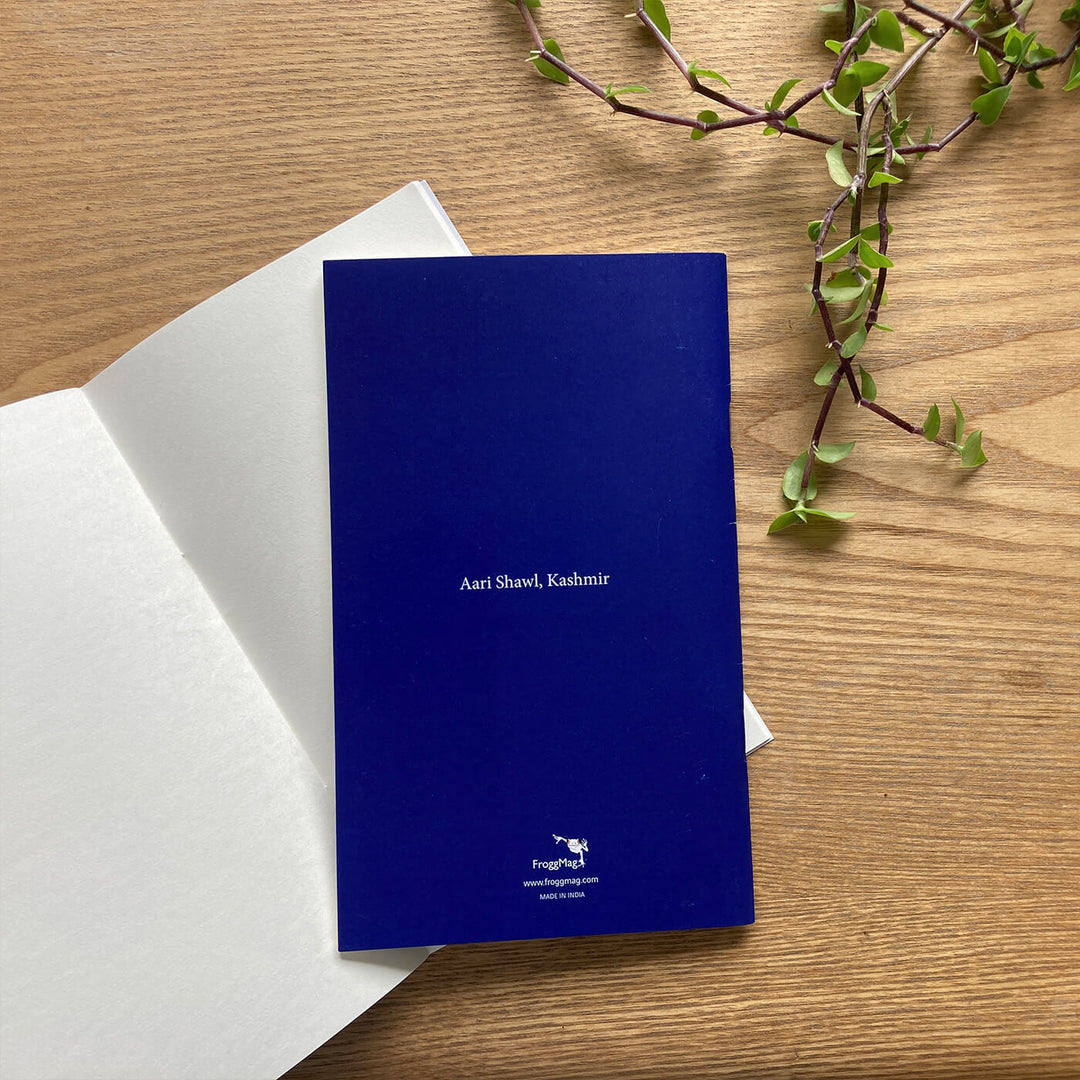 Aari Art Notebook with Printed Cover- Blue