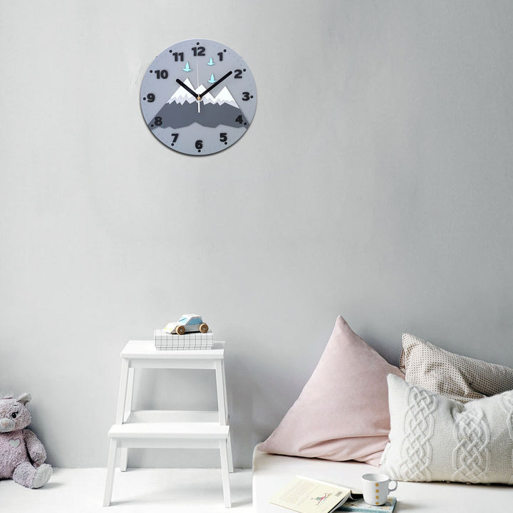 Mountain Themed Wall Clock for Kids