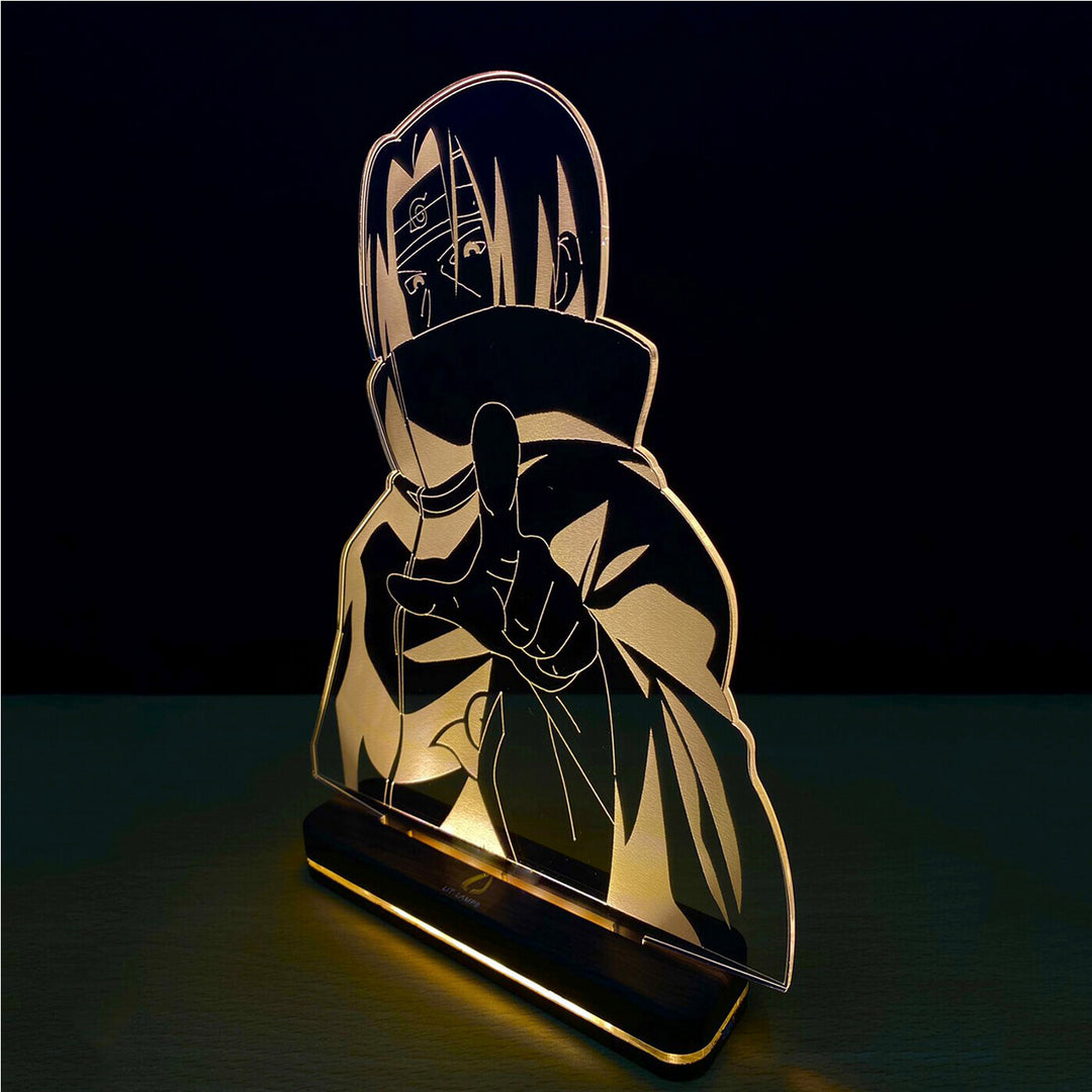 3D Illusion Itachi Uchiha Naruto Anime Rechargeable LED Lamp