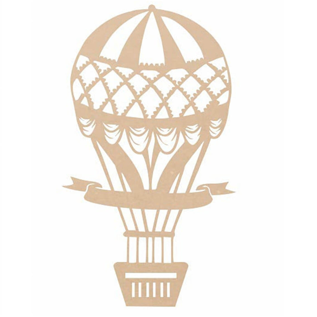 Ready to Decorate Wooden Cutouts - Hot Air Balloon
