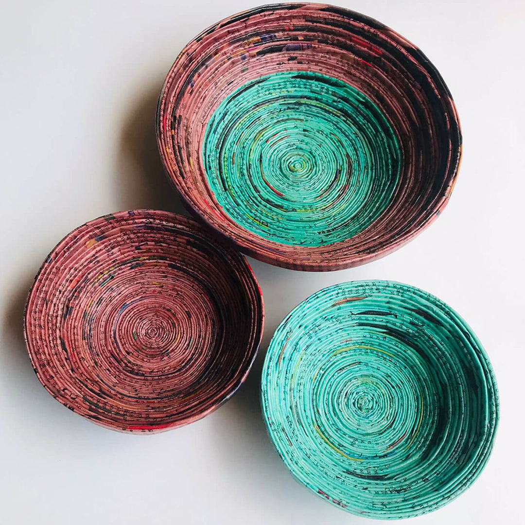 Handmade Upcycled Multipurpose Mini Bowl - Set of 3
