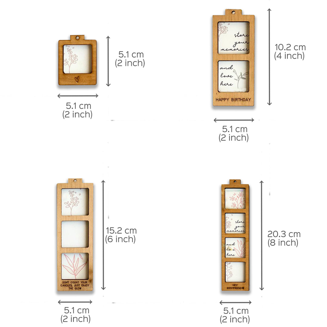 Personalized Polaroid Photo Magnet - Set of 4