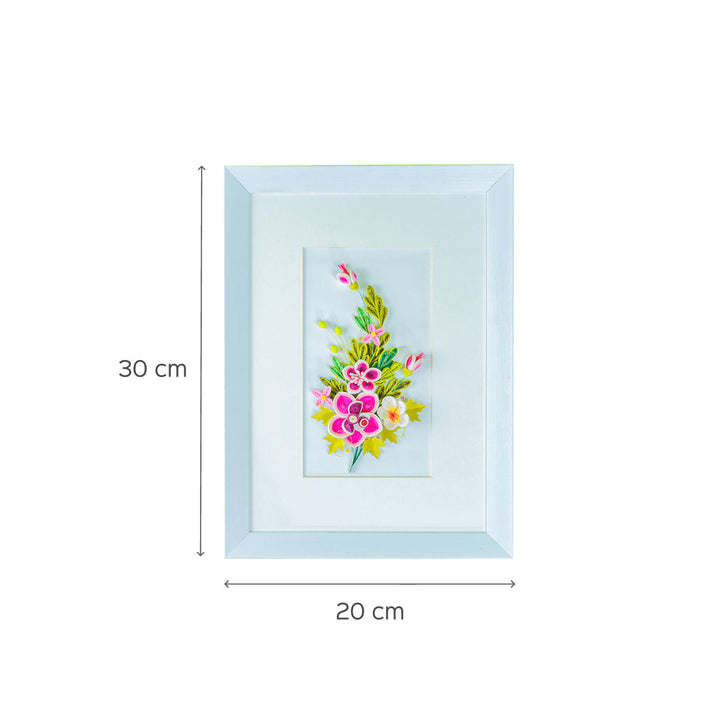 Paper Quilling White Wall Frame