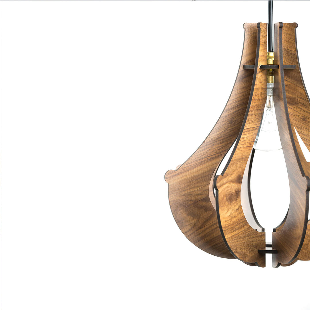 Wooden Pendant Light - Traditional
