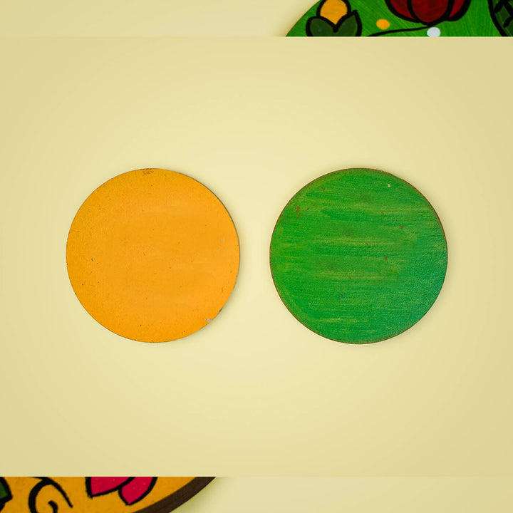 Handpainted MDF Round Tealight Holders