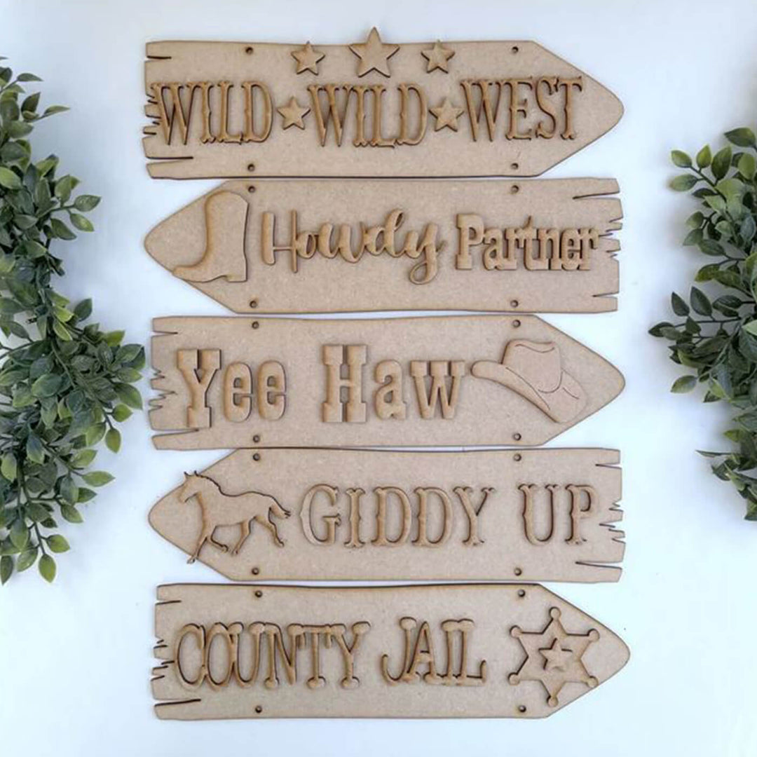 Ready to Paint MDF Planks - Wild Wild West - 1528