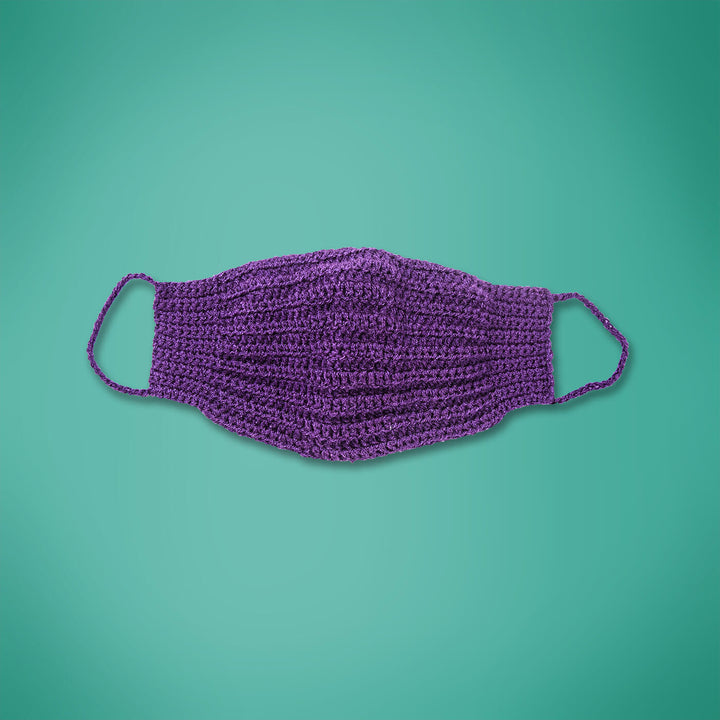Purple Crochet Mask