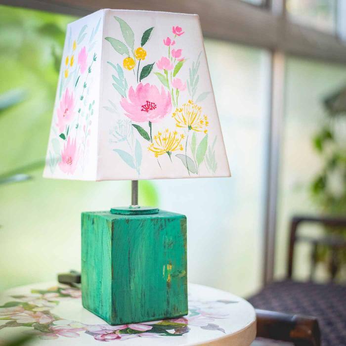 Buy Handpainted Empire Tabletop Lamp Online On Zwende