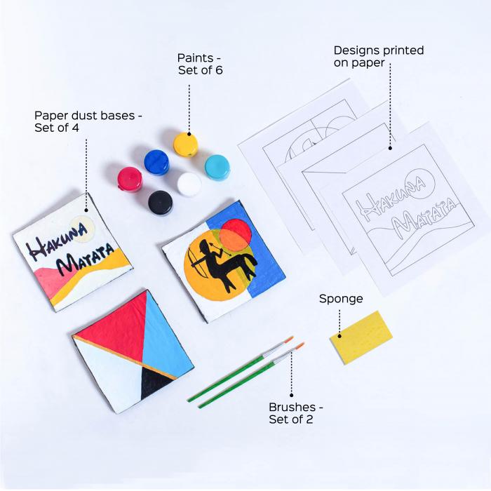 Paper Dust Coaster - DIY Kit