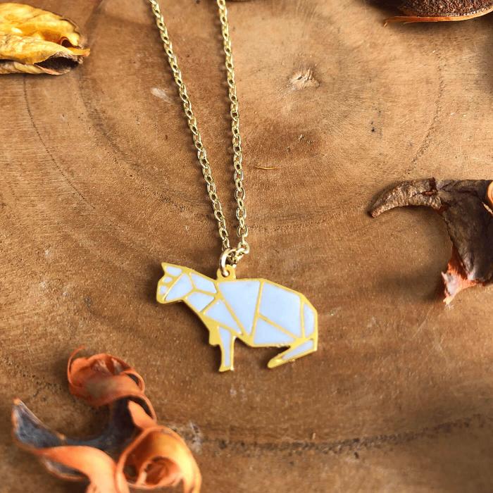 Kitty Cat White Pendant