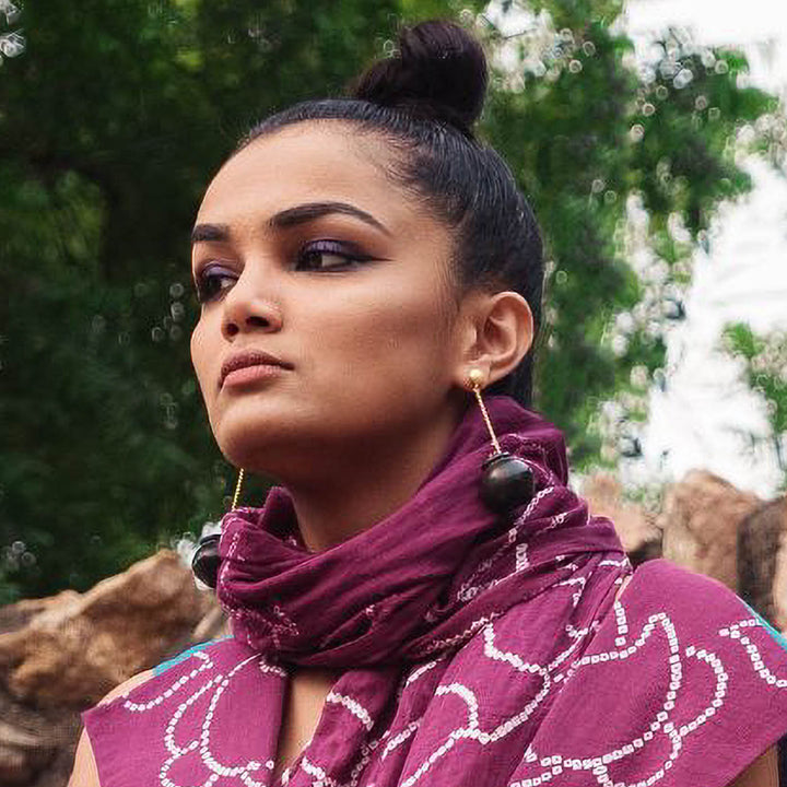 Minimal Handmade Sikahar Hanging Pot Design Brass Earrings | 22K Gold Plated