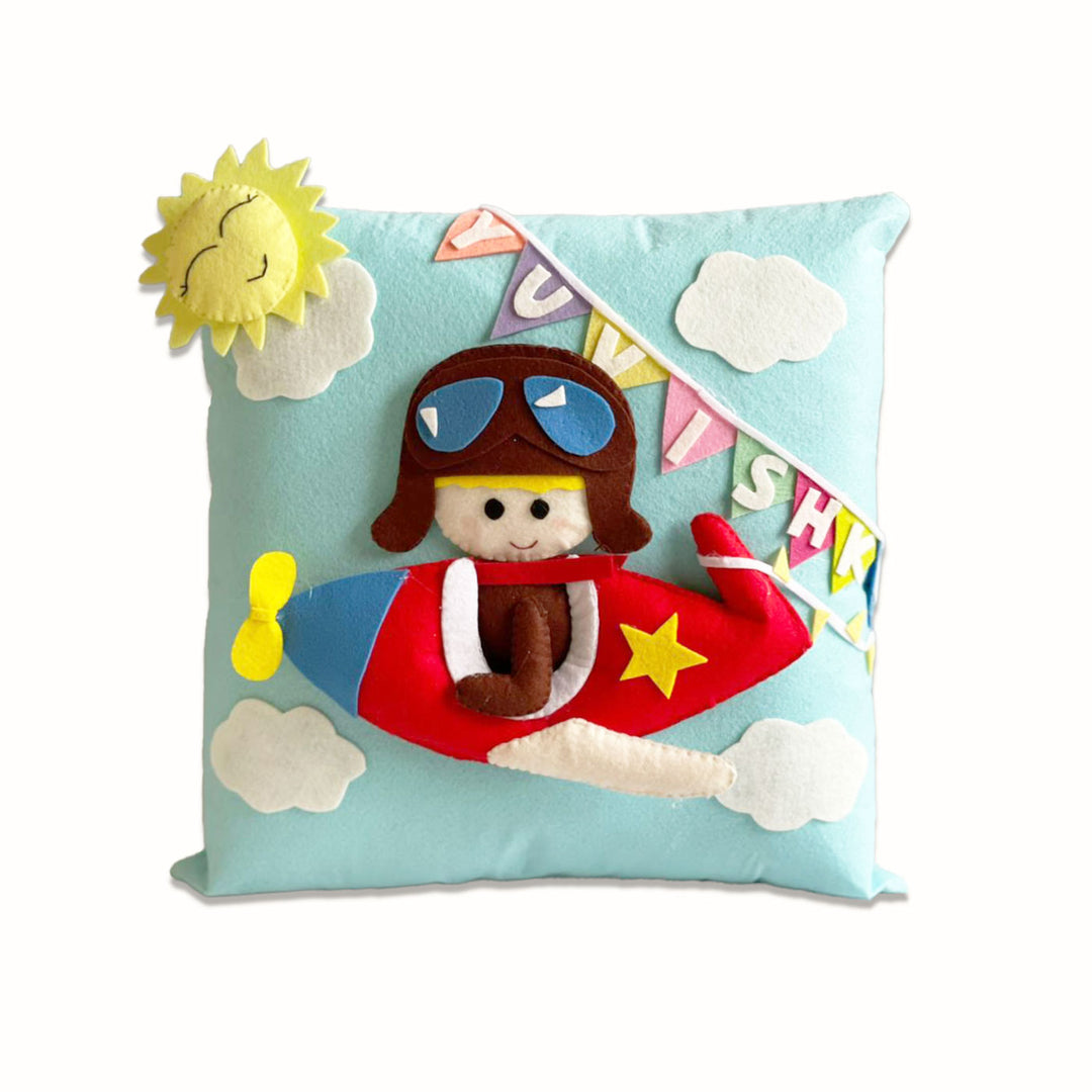 Personalized 3D Felt Kids Themed Pillow