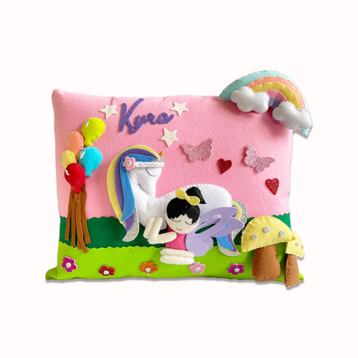 Personalized 3D Felt Kids Themed Pillow