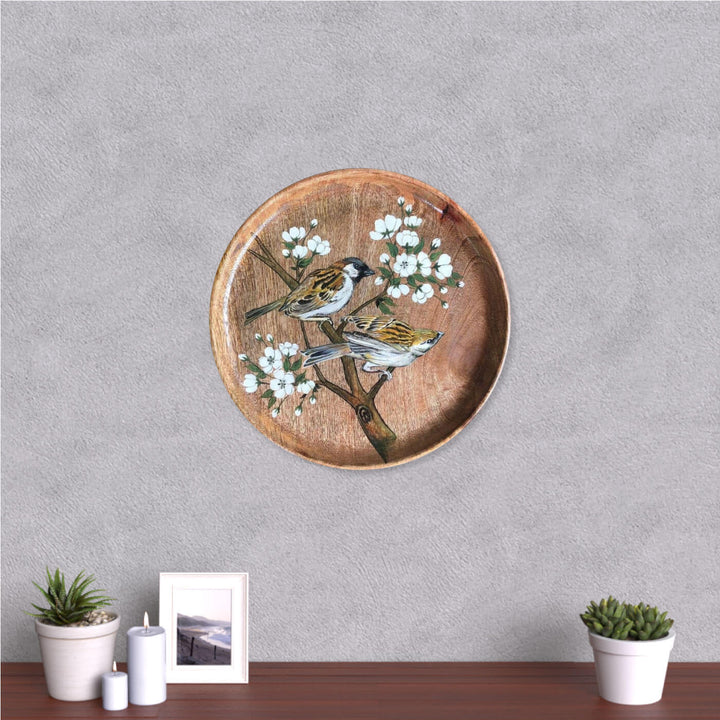 Handpainted Mango Wood Wall Plate