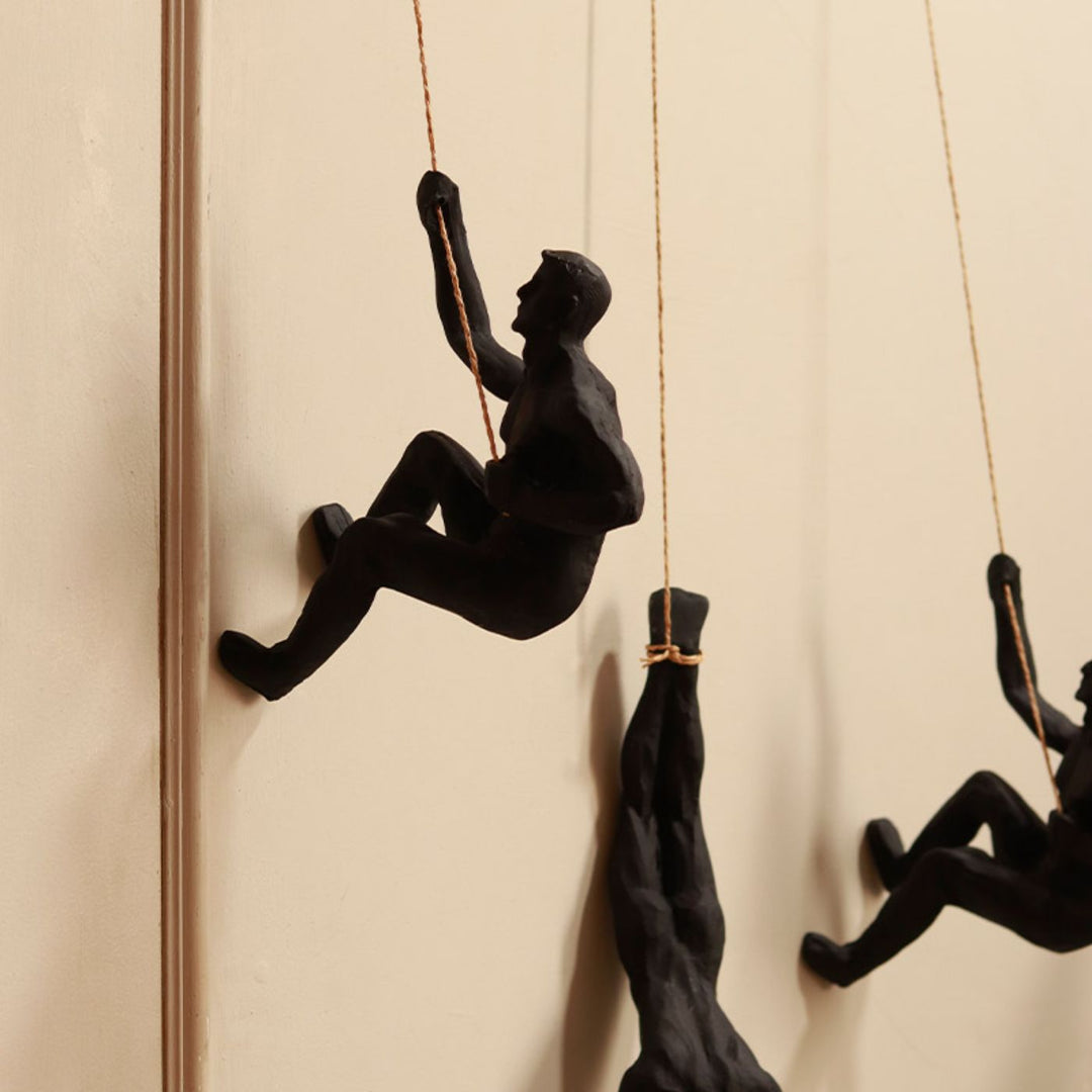 Handcrafted Hanging Man Ceramic Centerpiece