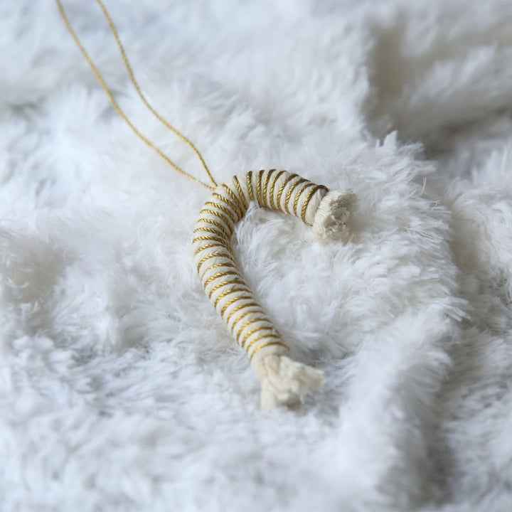 Handmade Candy Macrame Ornaments For Christmas Tree Decoration | Set Of 3
