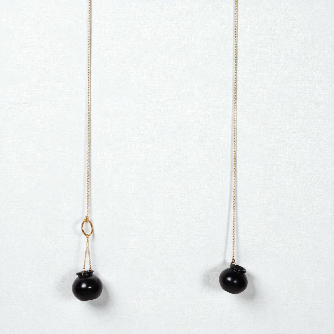 Handmade Contemporary Kalash Design Necklace | 22K Gold Plated