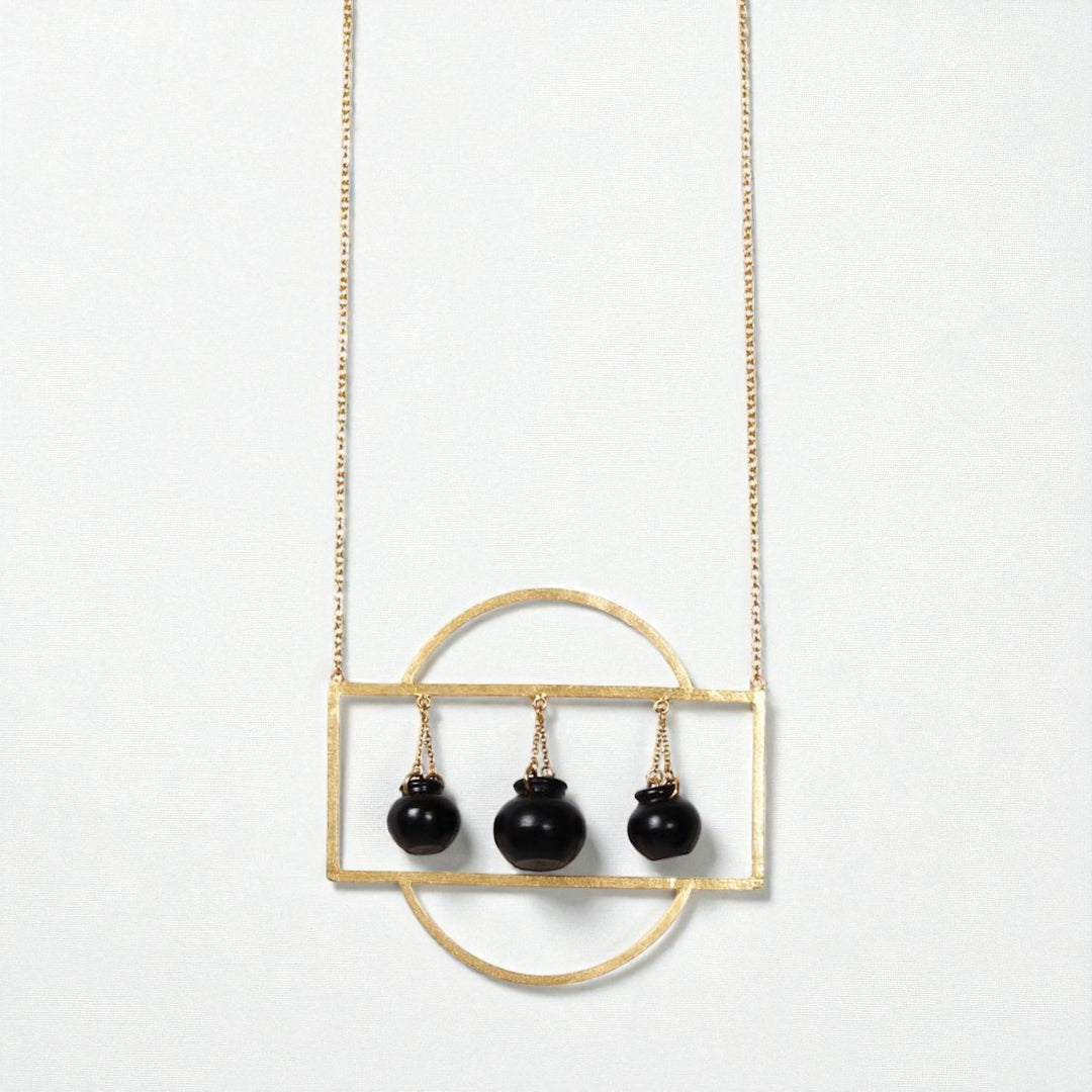 Statement Handi Handmade Necklace | 22K Gold Plated