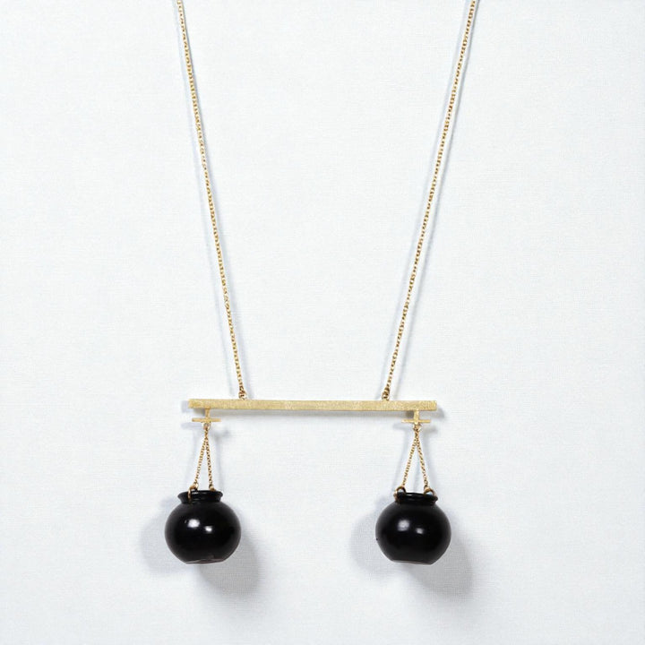 Handmade Handi Kalash Design Necklace | 22K Gold Plated