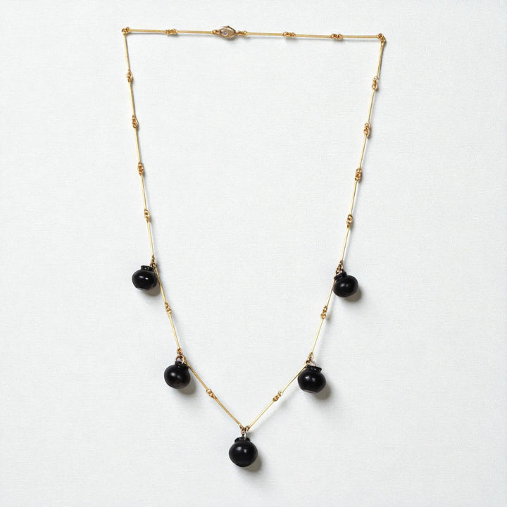 Modern Sikahar Design Short Necklace | 22K Gold Plated