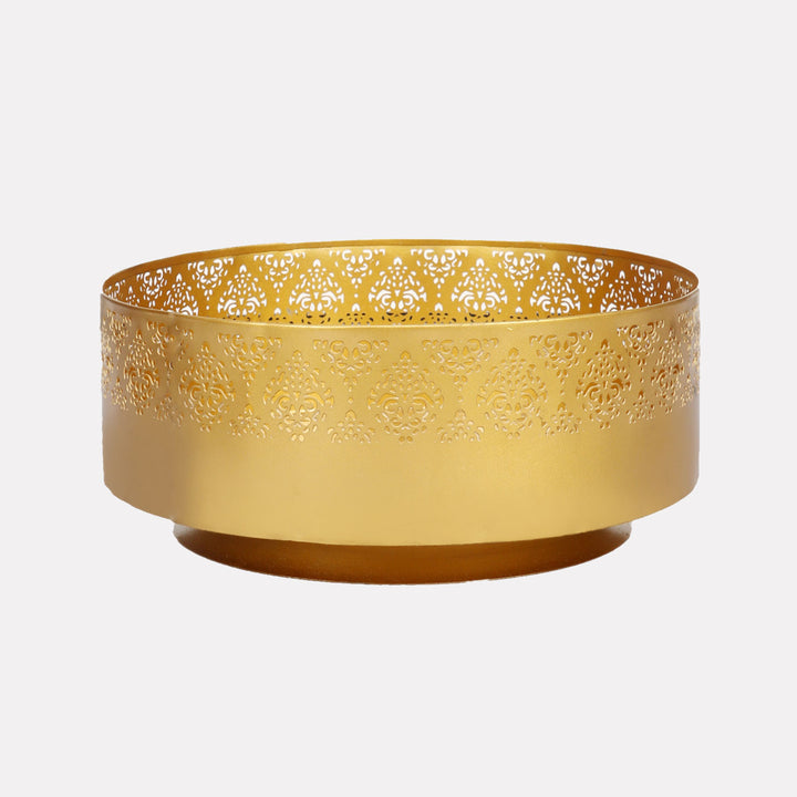 Gandhara Matt Gold Finish Urli I Tealight Tray