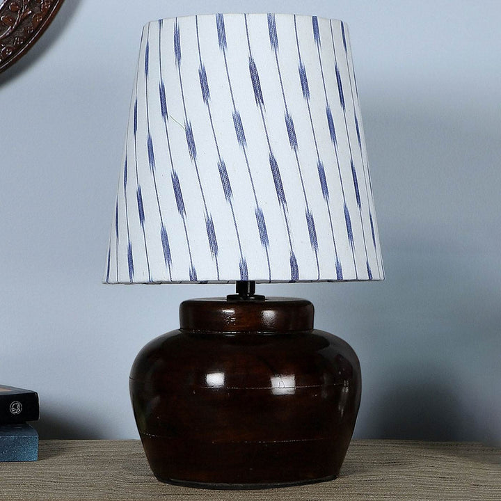 Khadi Cotton & Mango Wood Table Lamp