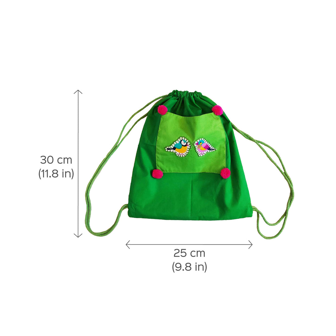 Embroidered Kid's Animal Theme Backpack for School & Trips