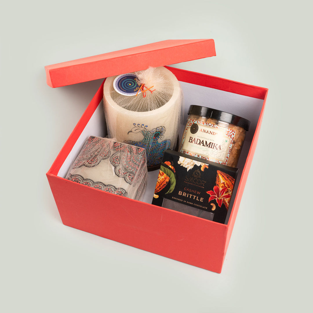 Mehendi-Art Inspired Candle Holder Festive Hamper