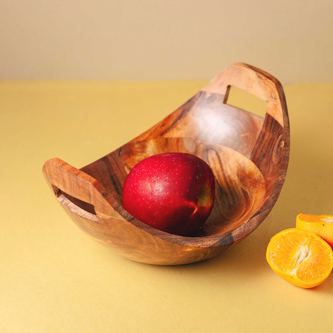 Kashti Premium Wood Fruit Bowl